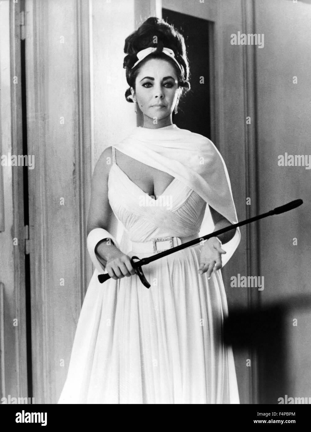 Elizabeth Taylor / Reflexion In A Golden Eye 1967 unter der Regie von John Huston Stockfoto
