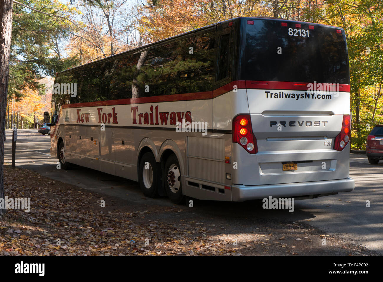 Trailways Tour-Bus. Stockfoto