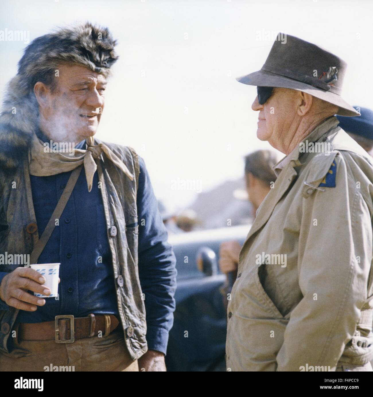 John Wayne, John Ford / The Alamo 1960 unter der Regie von John Wayne Stockfoto