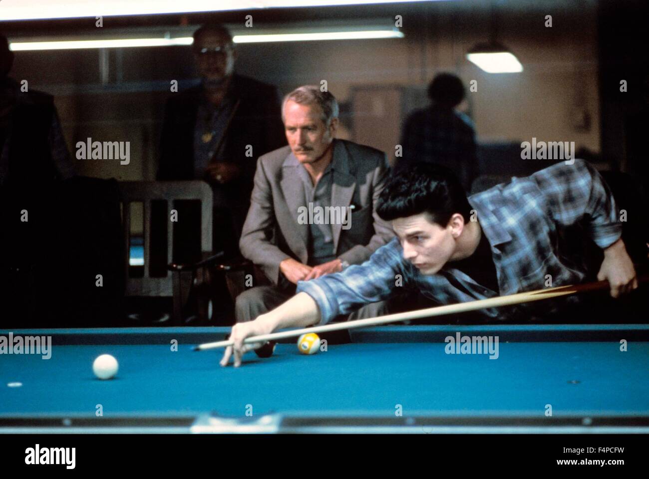 Paul Newman, Tom Cruise / The Color Of Money 1986 unter der Regie von Martin Scorsese Stockfoto