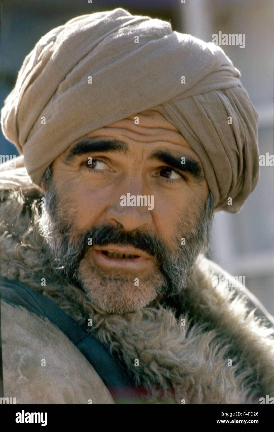 Sean Connery / der Mann, der würde sein König 1975 unter der Regie von John Huston Stockfoto