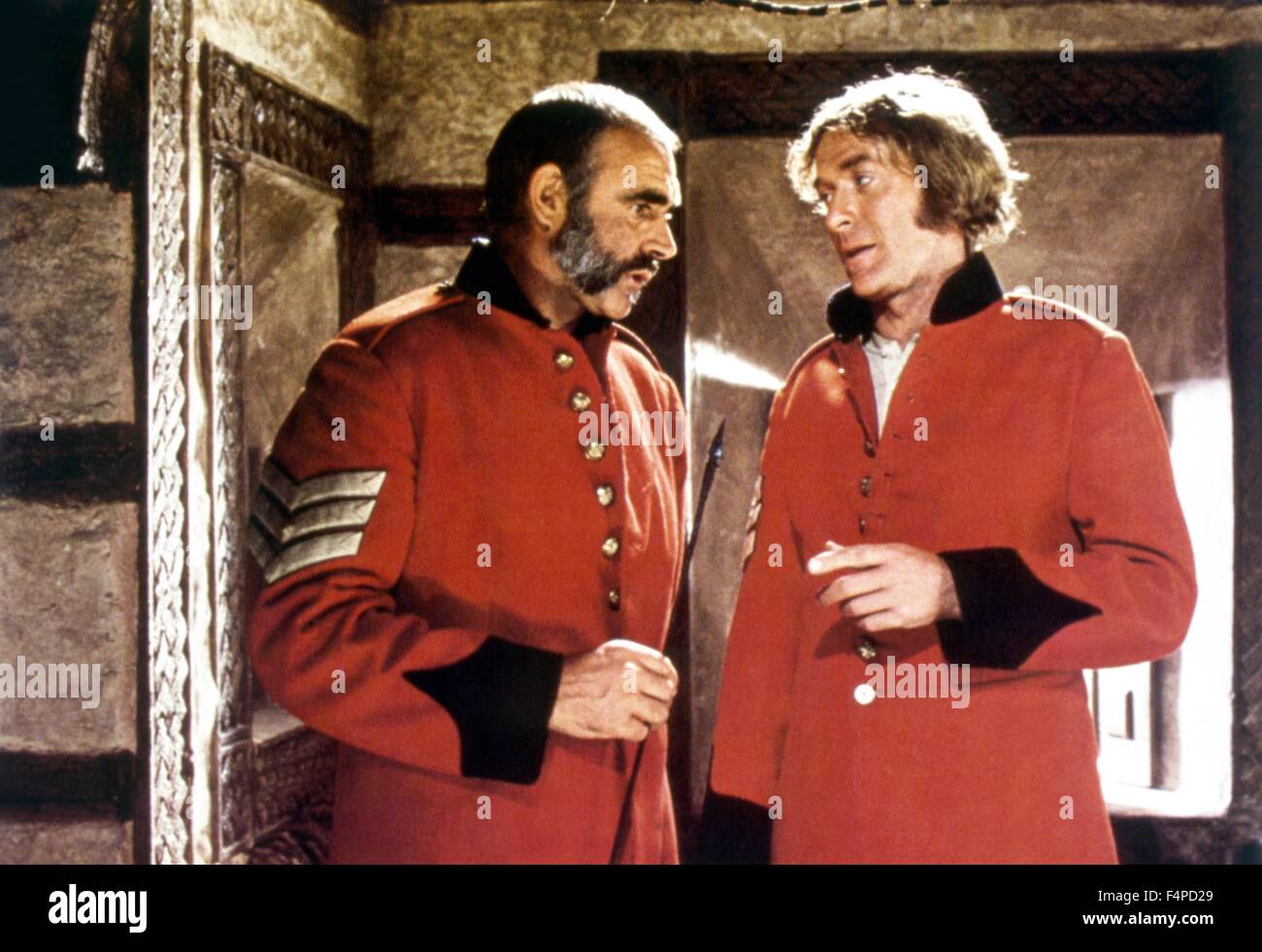 Sean Connery, Michael Caine / der Mann, der würde sein König 1975 unter der Regie von John Huston Stockfoto