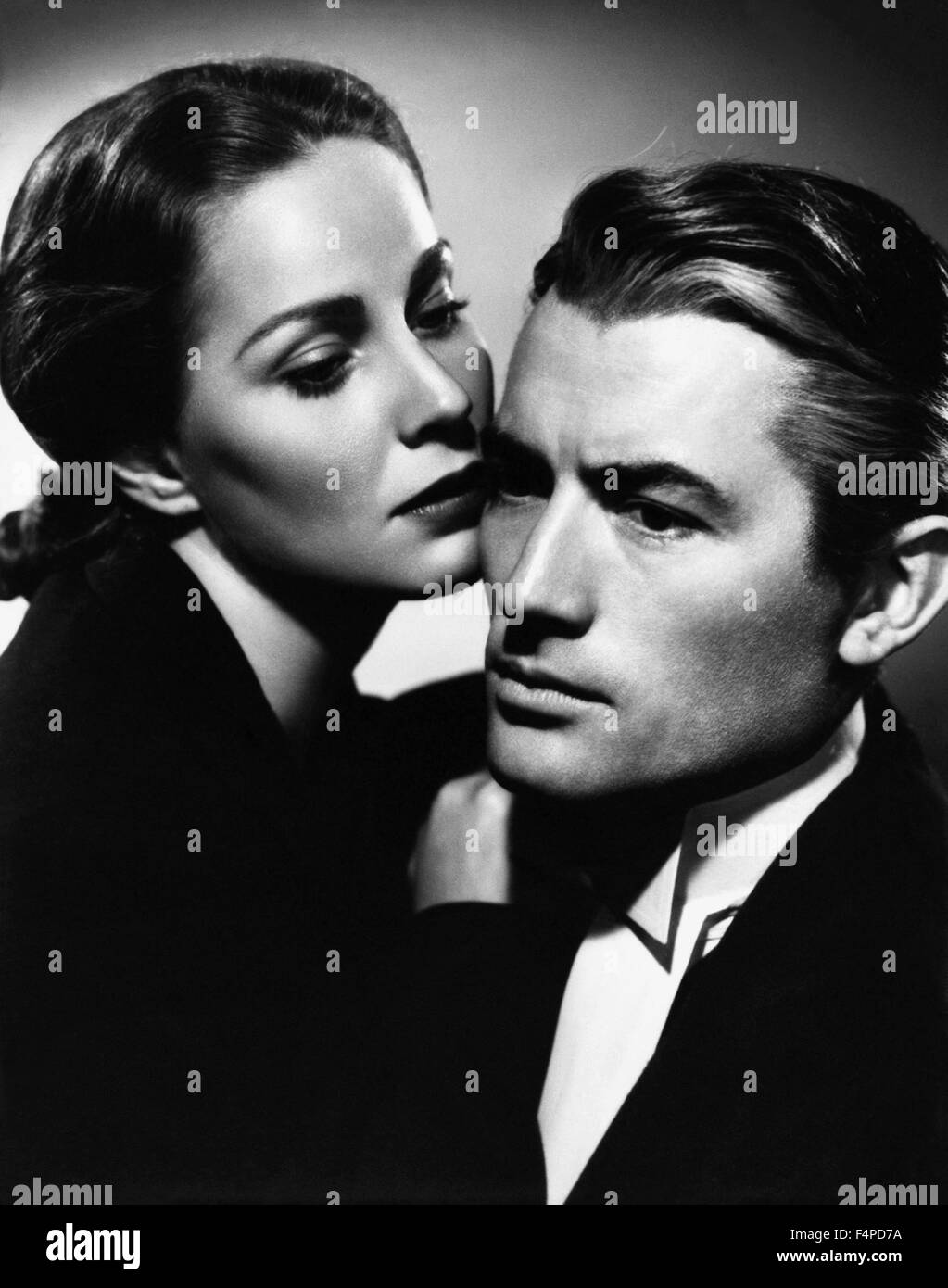 Alida Valli, Gregory Peck / The Paradine Case 1947 unter der Regie von Alfred Hitchcock Stockfoto