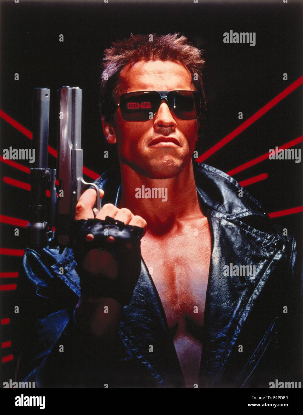 Arnold Schwarzenegger / The Terminator 1984 unter der Regie von James Cameron Stockfoto