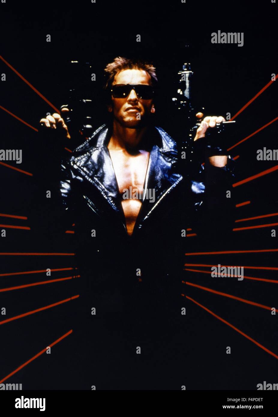 Arnold Schwarzenegger / The Terminator 1984 unter der Regie von James Cameron Stockfoto