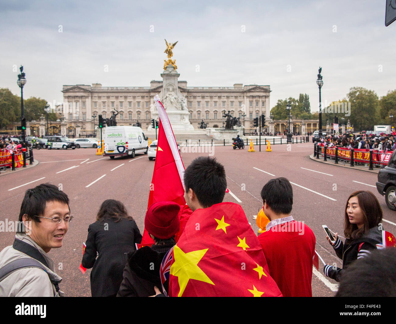 London, UK. 20. Oktober 2015. Präsident Staatsbesuch Xi Jinping in Großbritannien, London, UK Stockfoto