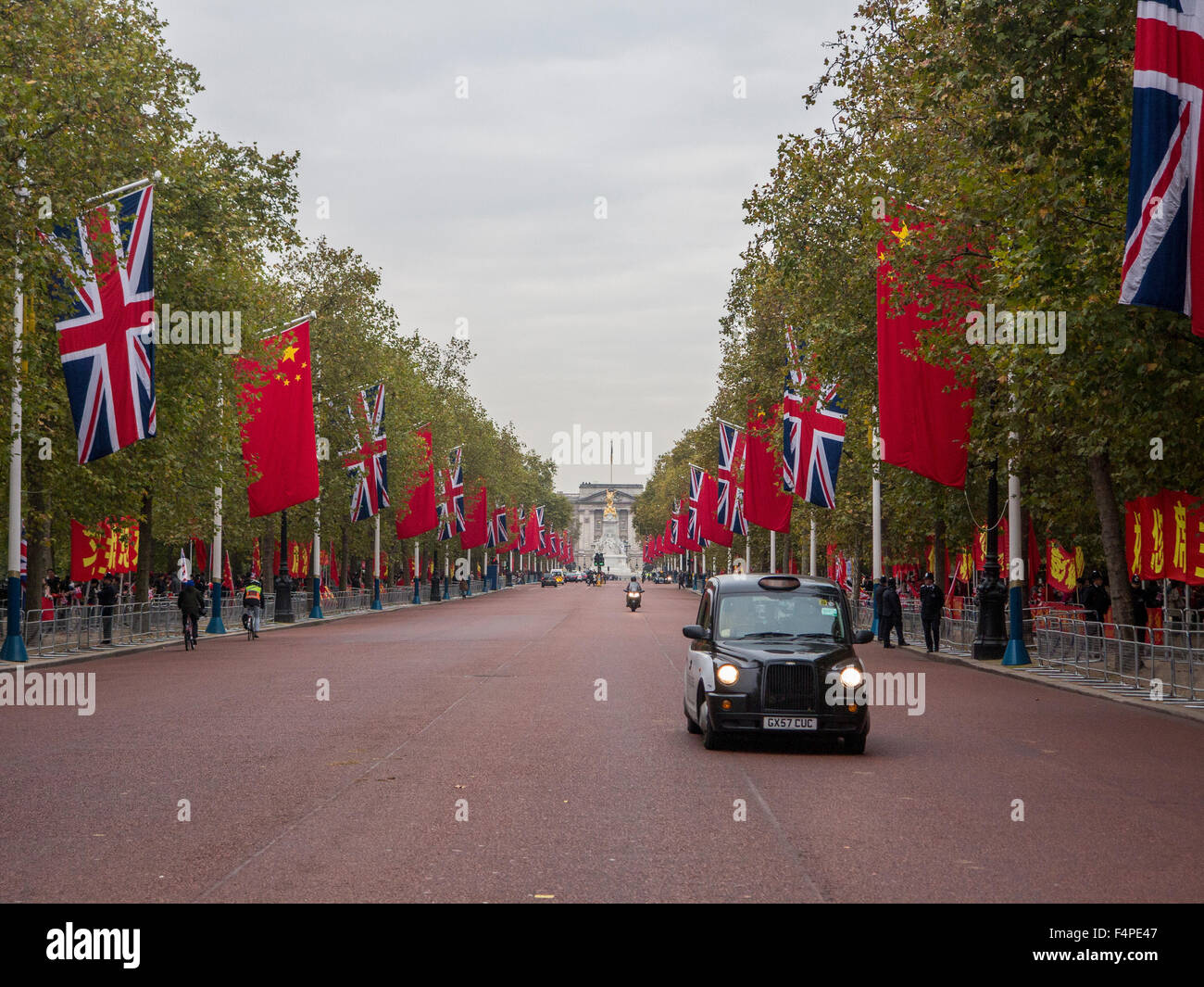 London, UK. 20. Oktober 2015. Präsident Staatsbesuch Xi Jinping in Großbritannien, London, UK Stockfoto