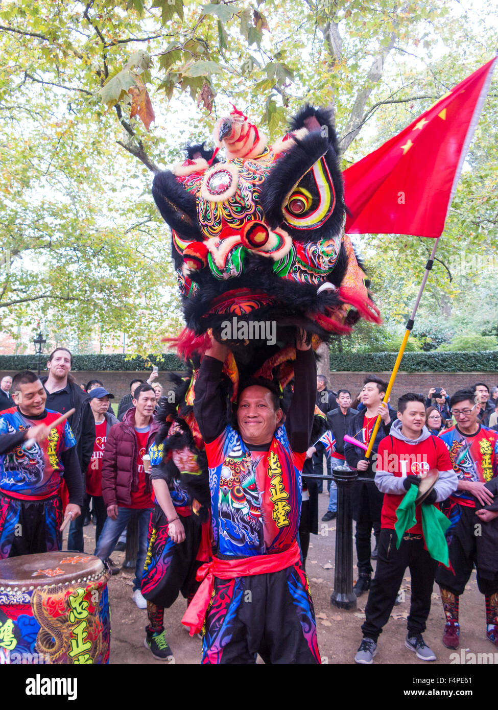 London, UK. 20. Oktober 2015. Präsident Staatsbesuch Xi Jinping in Großbritannien, London, UK Stockfoto