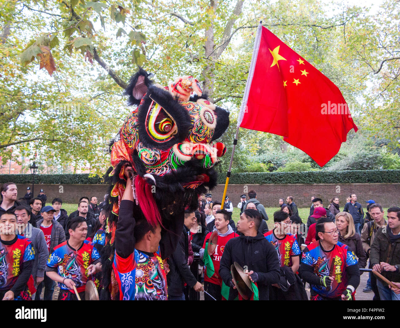 London, UK. 20. Oktober 2015. Präsident Staatsbesuch Xi Jinping in Großbritannien, London, UK Stockfoto