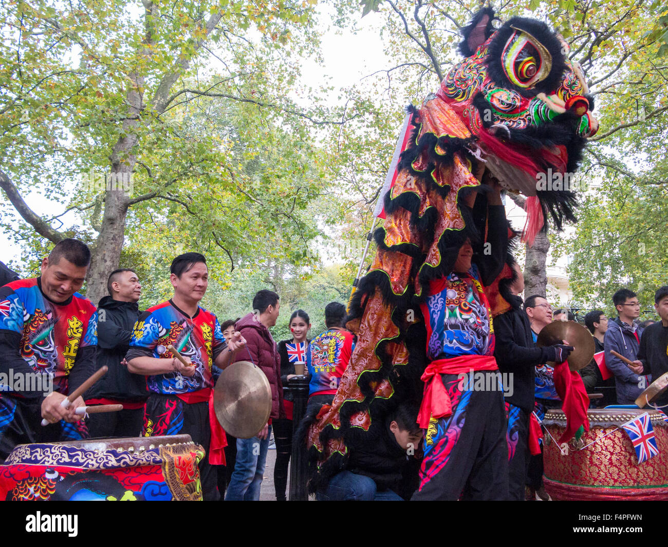 London, UK. 20. Oktober 2015. Präsident Staatsbesuch Xi Jinping in Großbritannien, London, UK Stockfoto