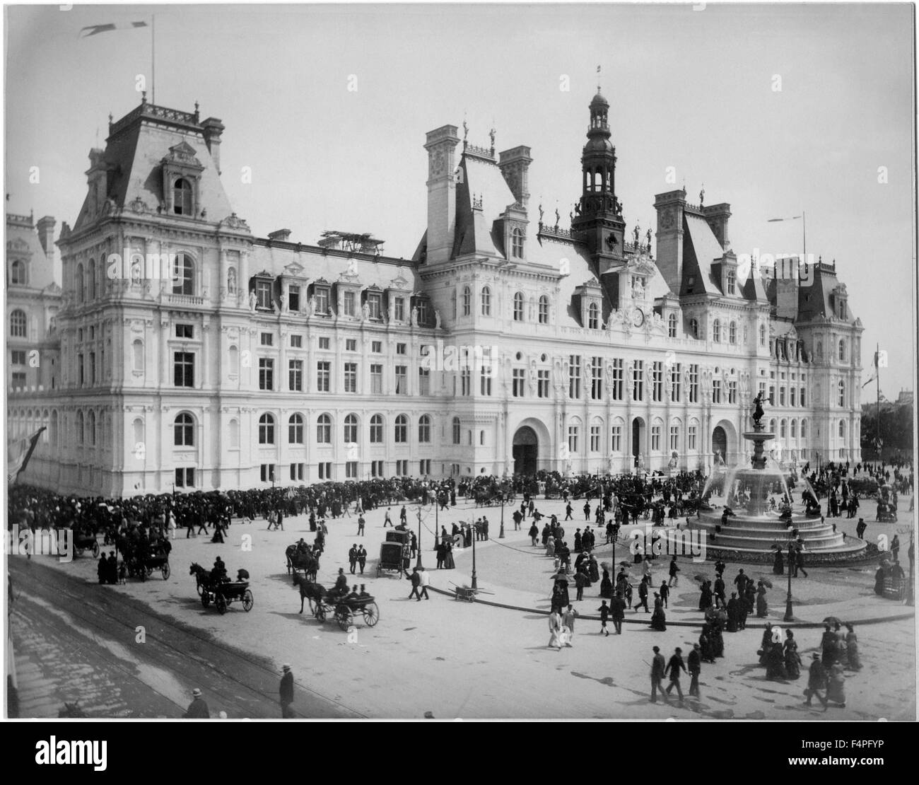 Hotel de Ville, Paris, Frankreich, von Albert Hautecoeur, um 1890 Stockfoto