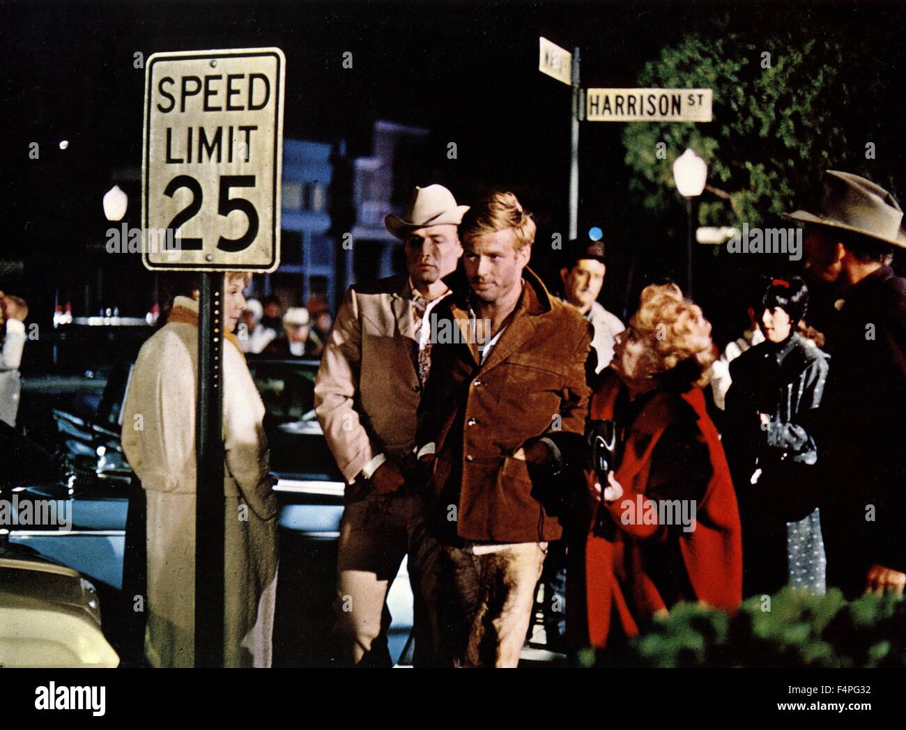Marlon Brando und Robert Redford / Jagd / 1966 unter der Regie von Arthur Penn Stockfoto