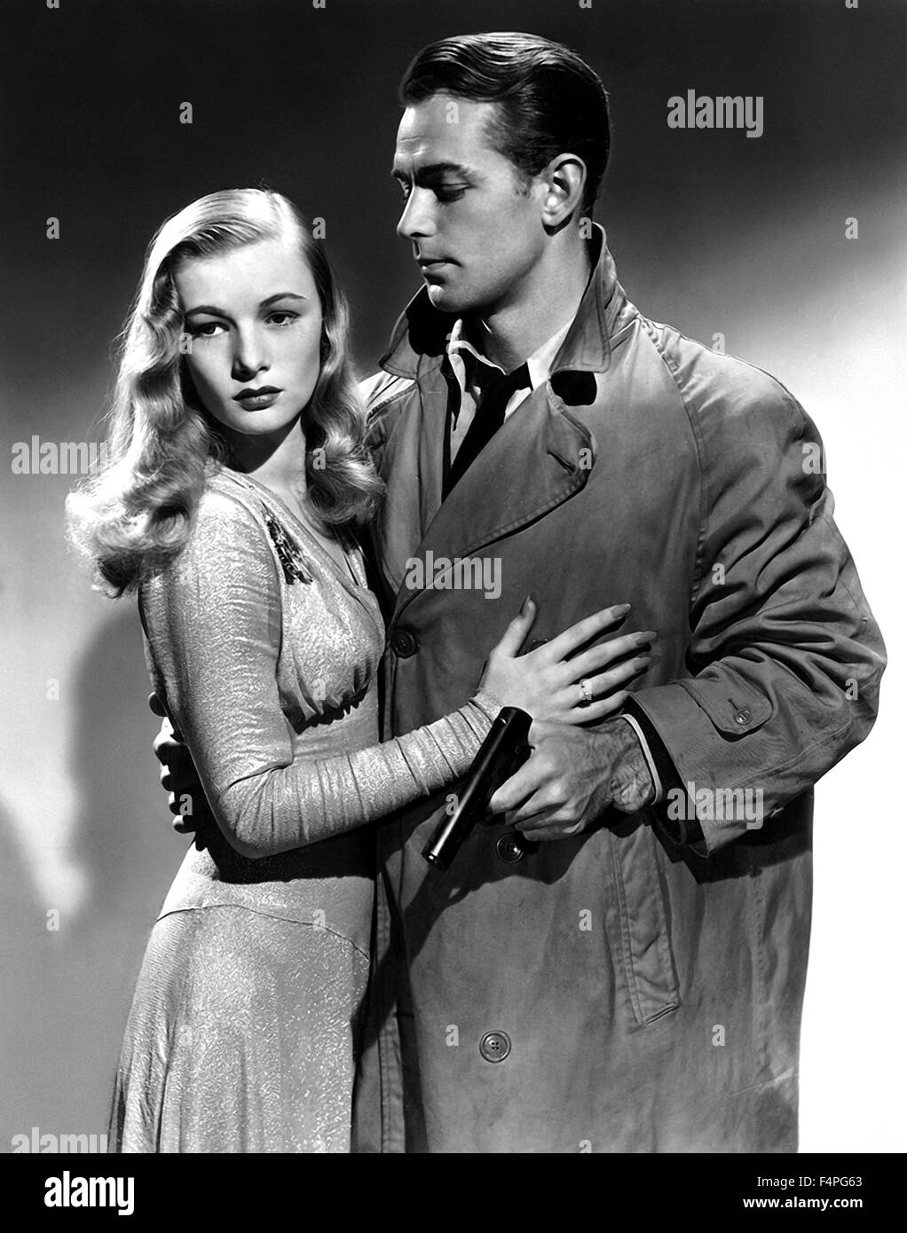 Veronica Lake und Alan Ladd / This Gun zu mieten / 1942 unter der Regie von Frank Tuttle Stockfoto