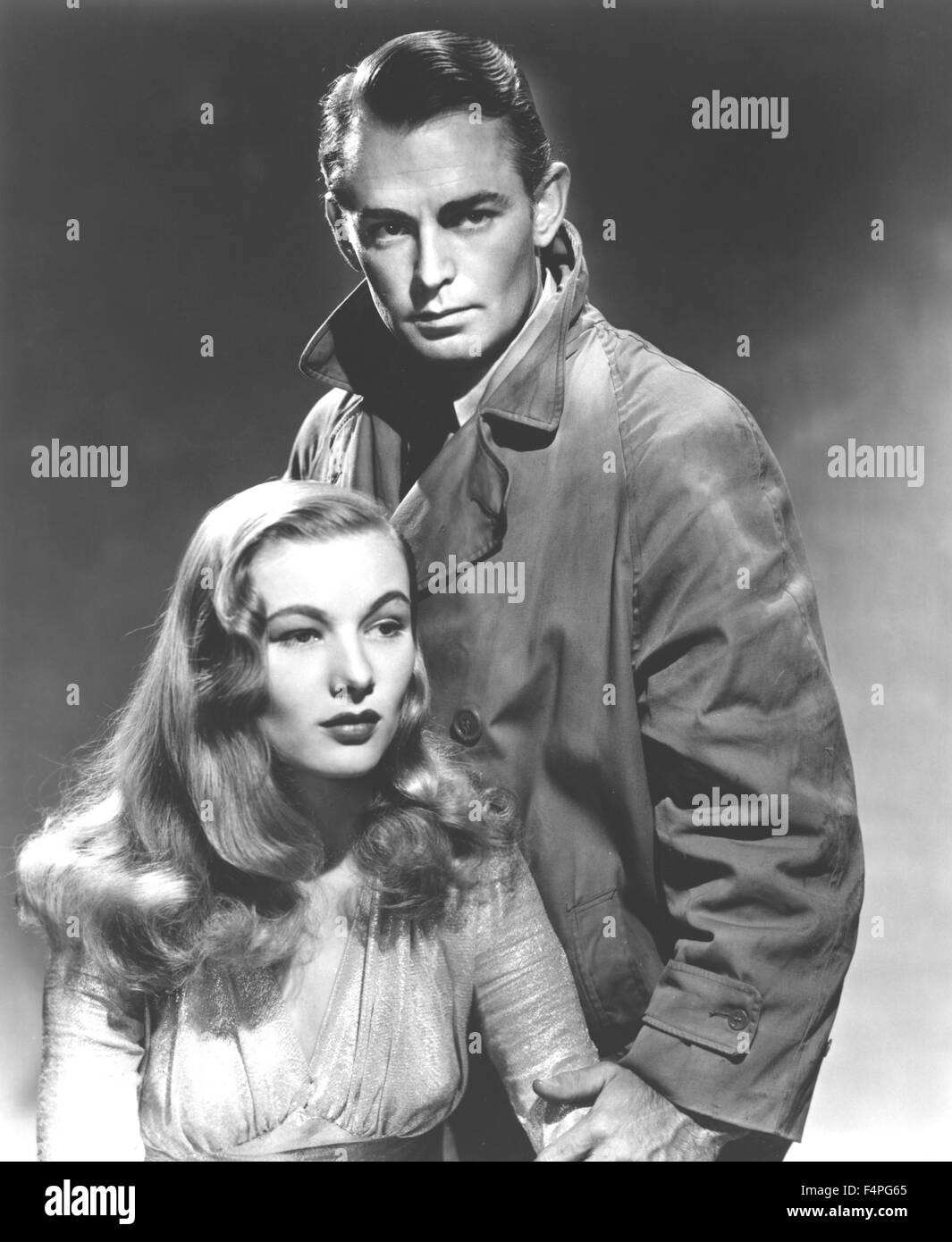 Veronica Lake und Alan Ladd / This Gun zu mieten / 1942 unter der Regie von Frank Tuttle Stockfoto