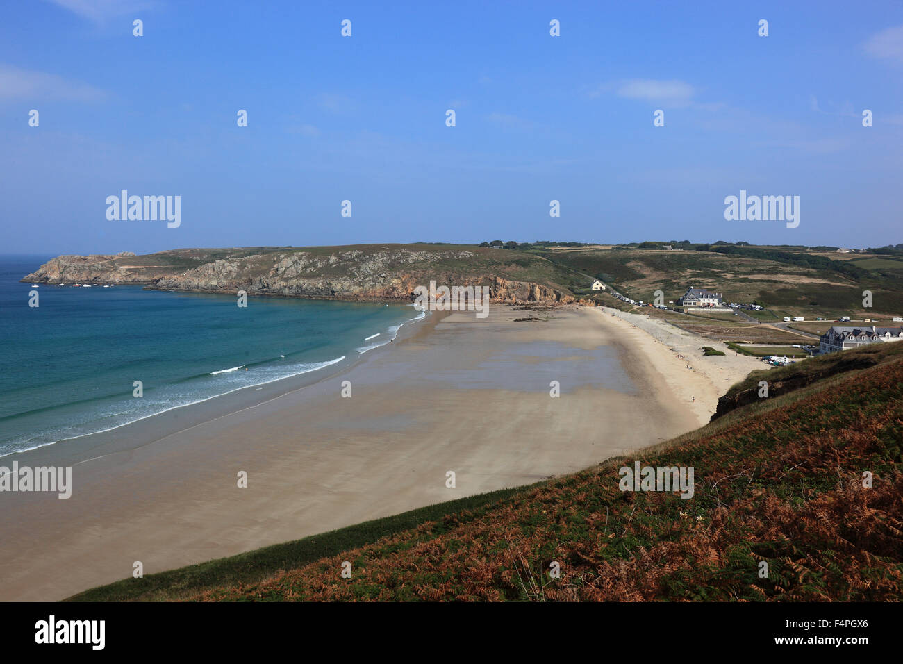 Frankreich, Bretagne, am Cap Sizun, Baie des Trepasses zwischen Pointe du Van und Pointe du Raz Stockfoto