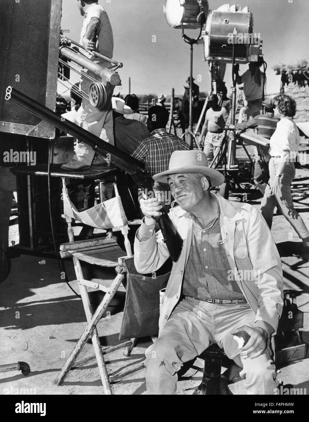 Am Set, John Huston / Le vent De La Plaine / 1960 unter der Regie von John Huston [United Am Set, John Huston / Le vent De La Plaine / 1960 unter der Regie von John Huston [United