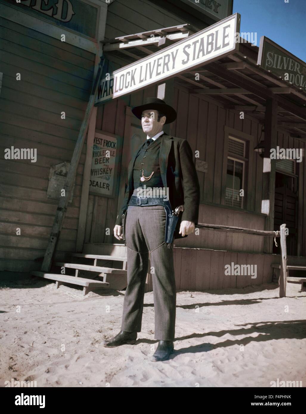 Henry Fonda / Warlock / 1959 unter der Regie von Edward Dmytryk [20th Century Fox] Stockfoto