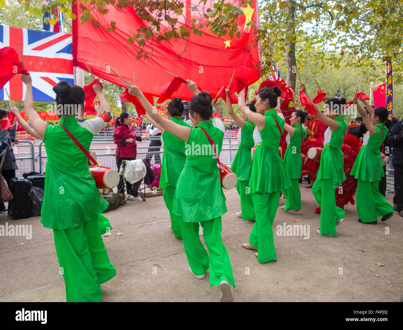 London, UK. 20. Oktober 2015. Präsident Staatsbesuch Xi Jinping in Großbritannien, London, UK Stockfoto