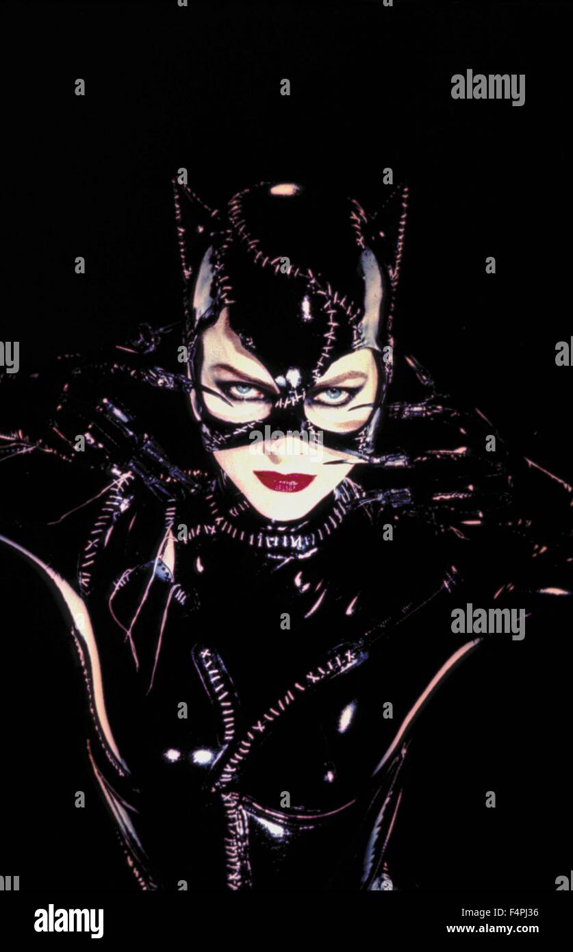 Michelle Pfeiffer / Batman kehrt zurück / 1992 unter der Regie von Tim Burton Stockfoto