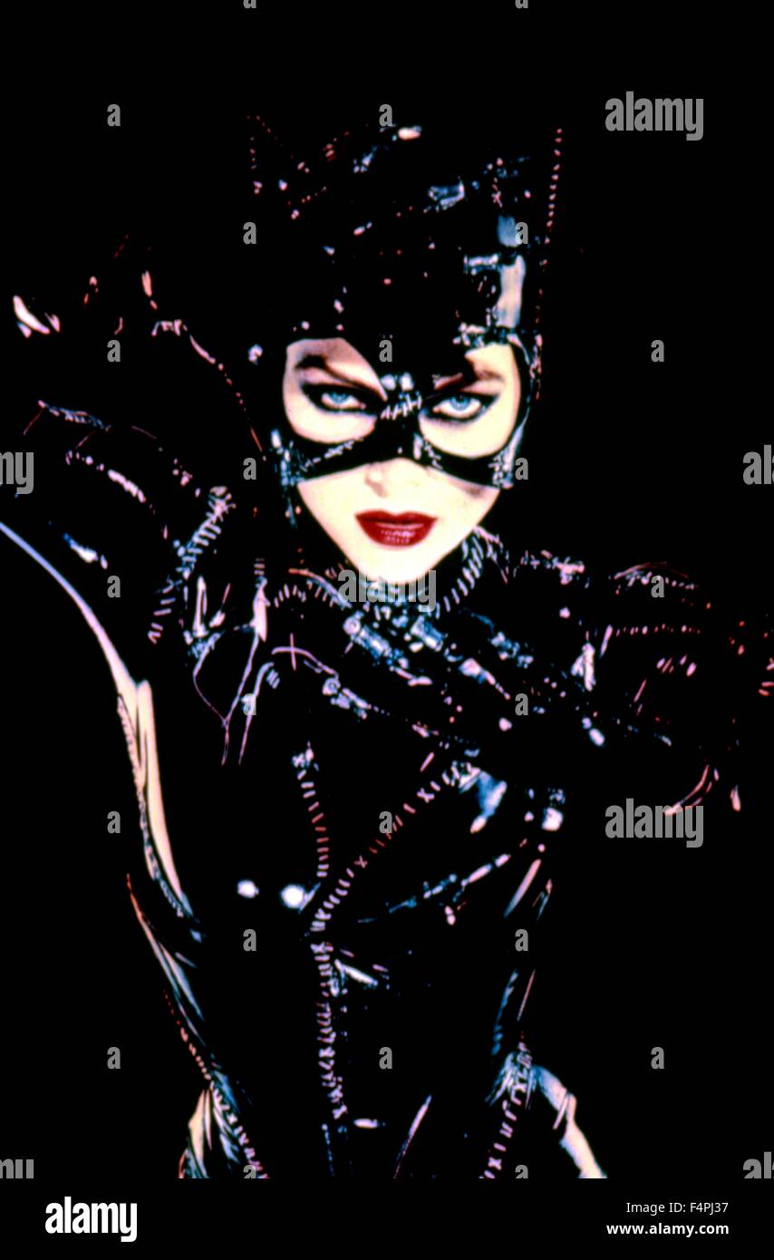 Michelle Pfeiffer / Batman kehrt zurück / 1992 unter der Regie von Tim Burton Stockfoto