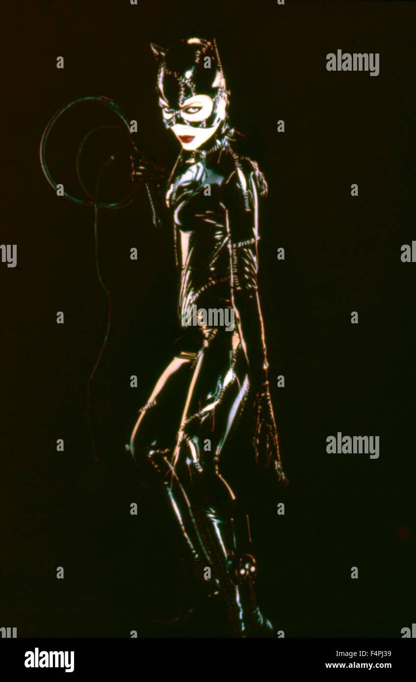 Michelle Pfeiffer / Batman kehrt zurück / 1992 unter der Regie von Tim Burton Stockfoto