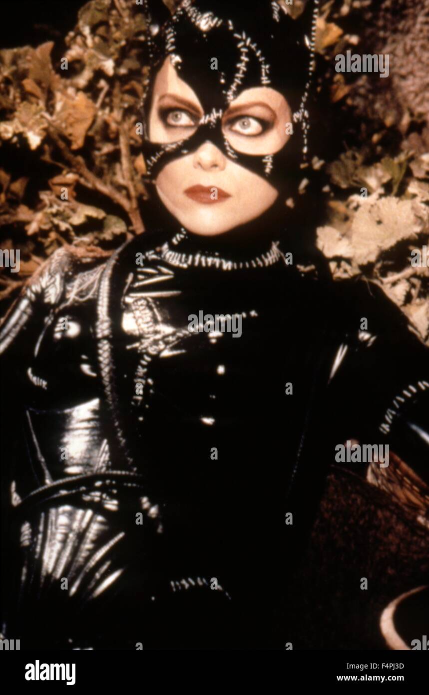 Michelle Pfeiffer / Batman kehrt zurück / 1992 unter der Regie von Tim Burton Stockfoto