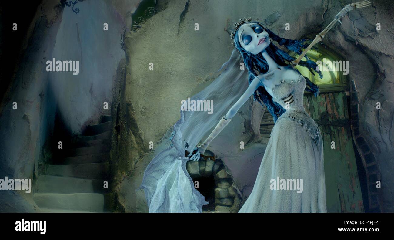 Corpse Bride, geäußert von HELENA BONHAM CARTER / Corpse Bride / 2005 unter der Regie von Tim Burton [WARNER BROS PICTURES] Stockfoto