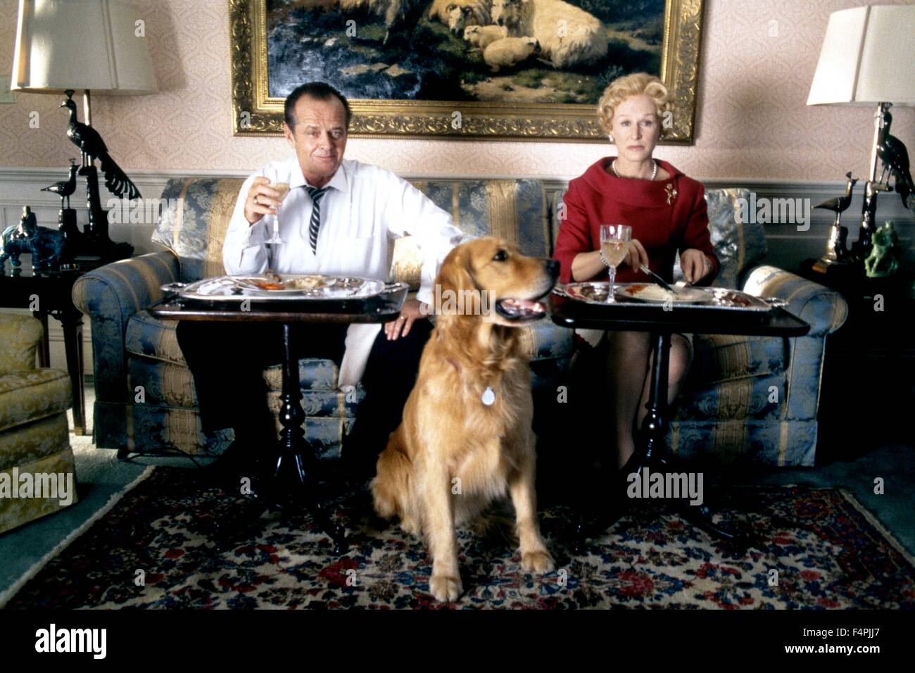 Jack Nicholson und Glenn schließen / Mars Angriffe! / 1996 unter der Regie von Tim Burton [WARNER BROS PICTURES] Stockfoto