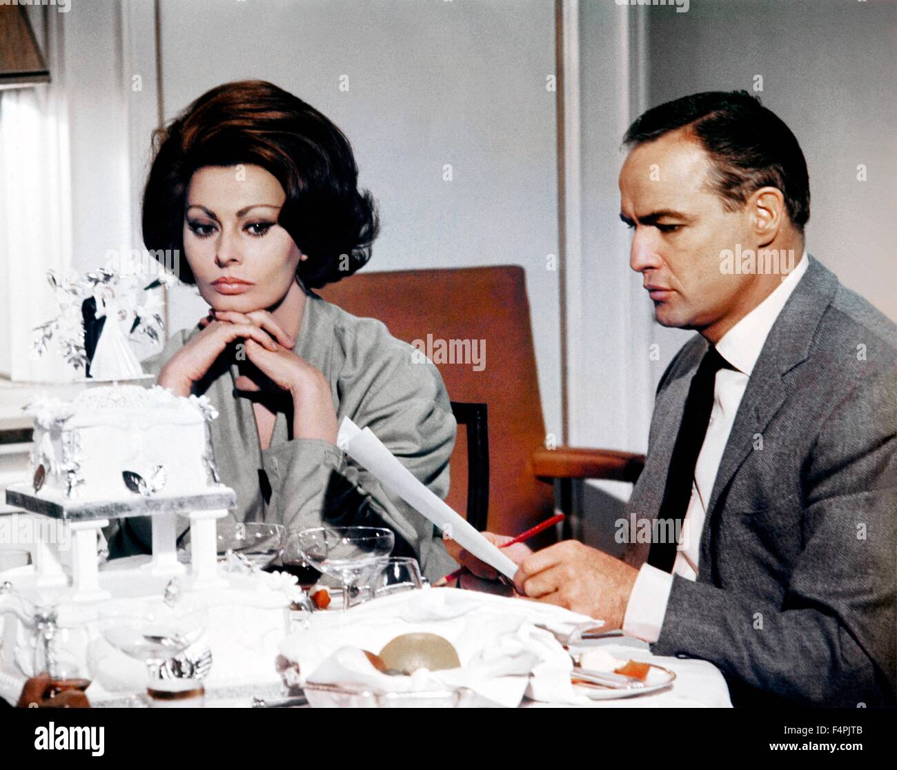 Sophia Loren und Marlon Brando / eine Gräfin von Hong Kong / 1967