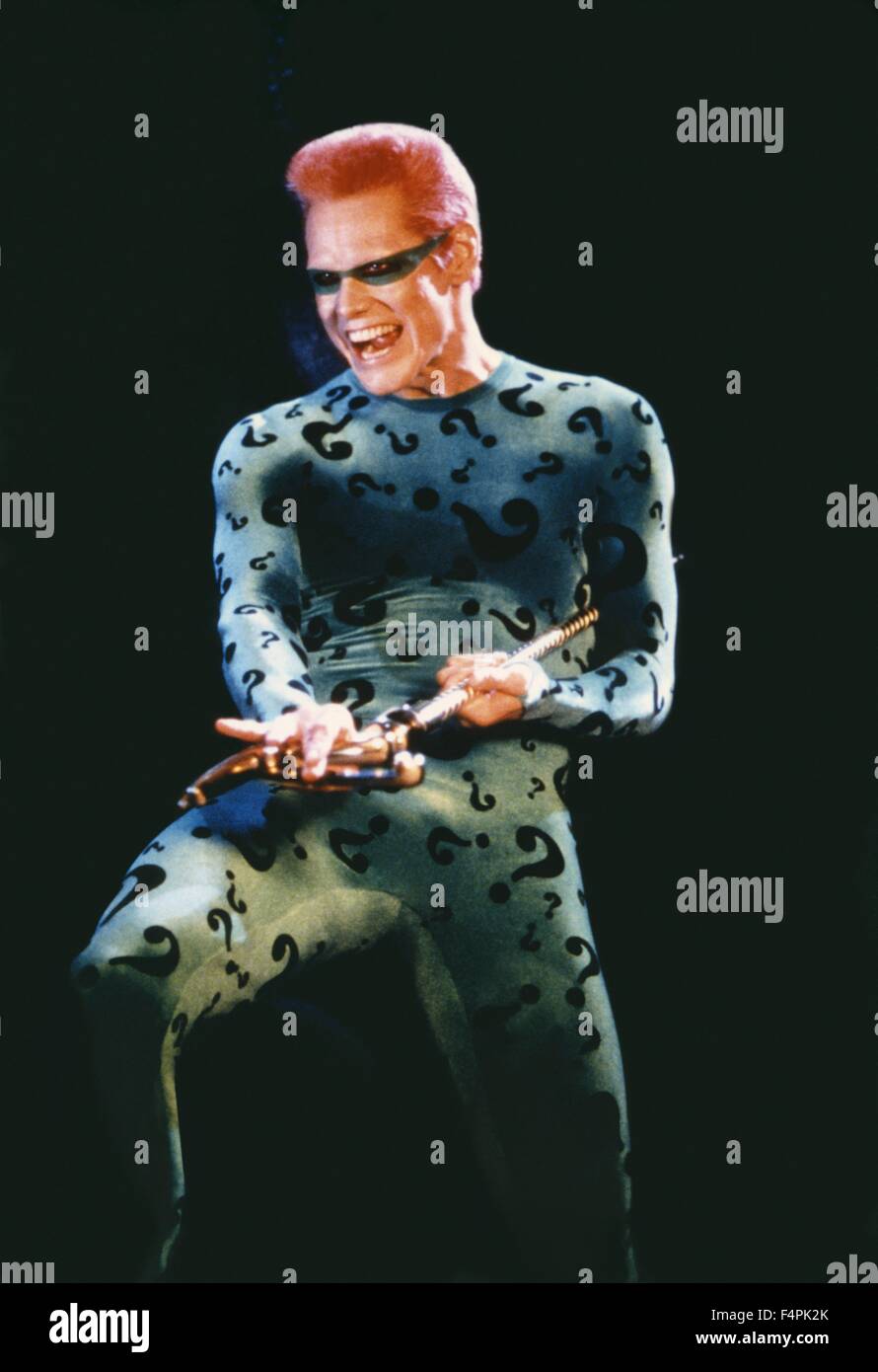 Jim Carrey / Batman für immer / 1995 unter der Regie von Joel Schumacher [Warner Bros Pictures] Stockfoto
