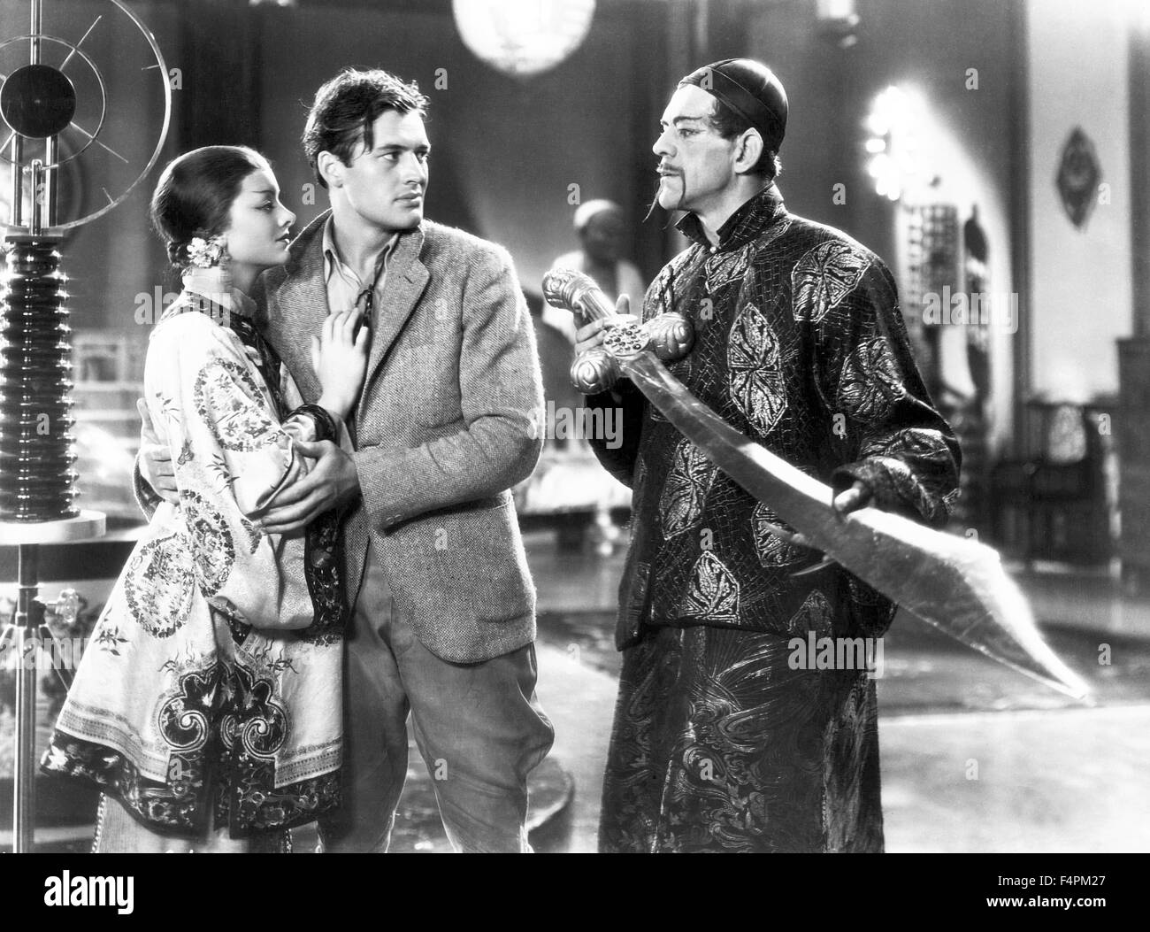 Myrna Loy, Charles Starrett und Boris Karloff / die Maske des Fu Manchu / 1932, Regie: Charles Brabin [Metro-Goldwyn-Mayer Bilder] Stockfoto