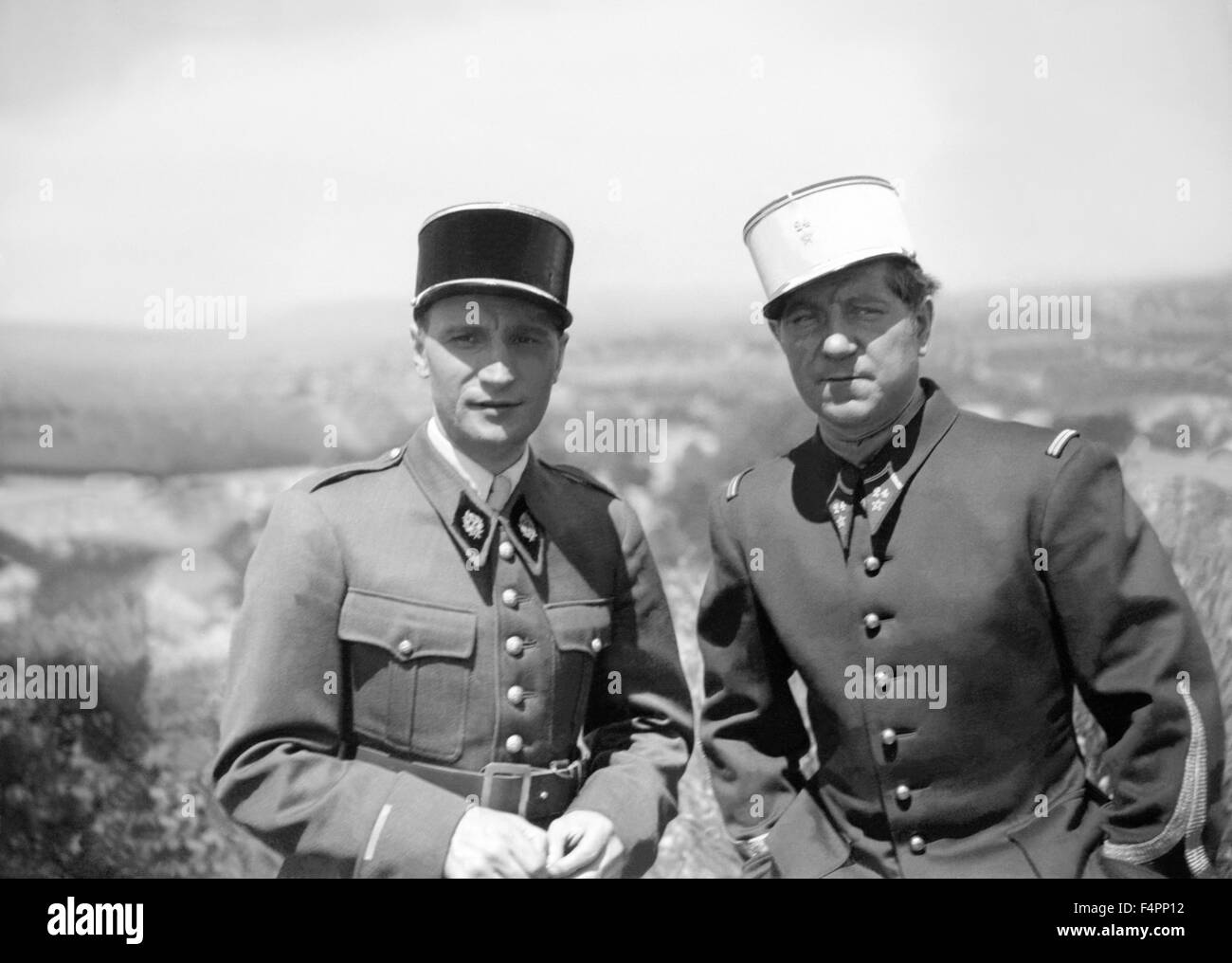 Rene Lefevre und Jean Gabin / Ladykiller / 1937 unter der Regie von Jean Gremillon Stockfoto
