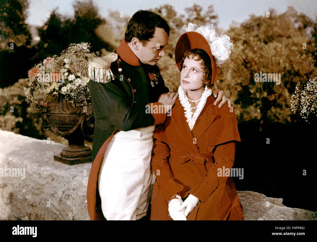 Raymond Pellegrin und Lana Marconi / Napoleon / 1954 unter der Regie von Sacha Guitry Stockfoto