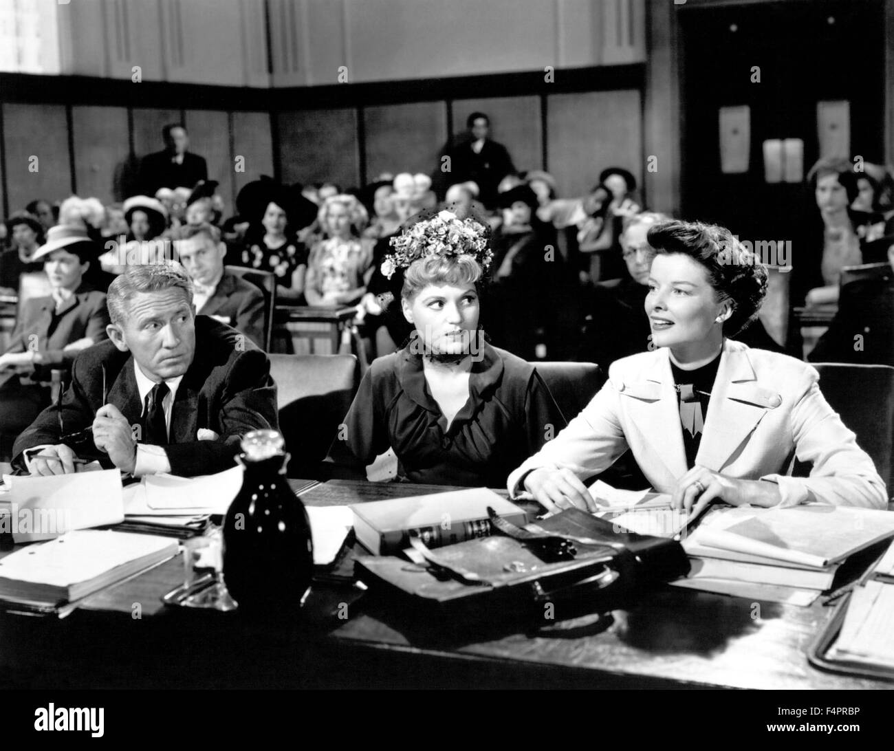 Ehekrieg (1949) von George Cukor mit Spencer Tracy, Judy Holliday und Katharine Hepburn Stockfoto