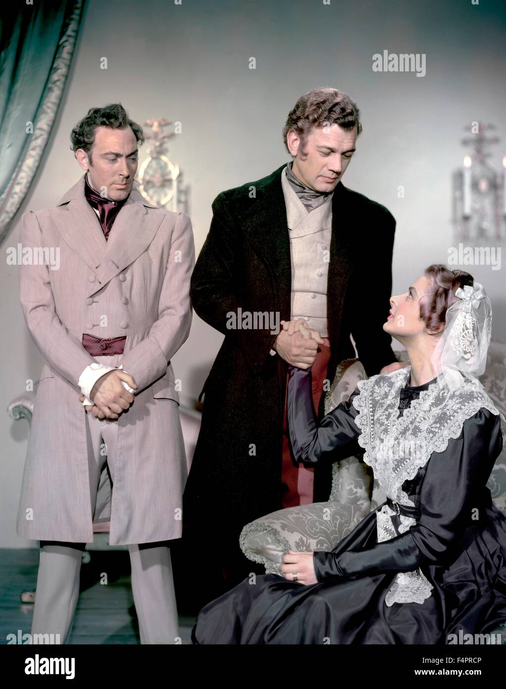 Michael Wilding, Joseph Cotten und Ingrid Bergman / Under Capricorn / 1949 unter der Regie von Alfred Hitchcock [Transatlantic Pictures / Warner] Stockfoto