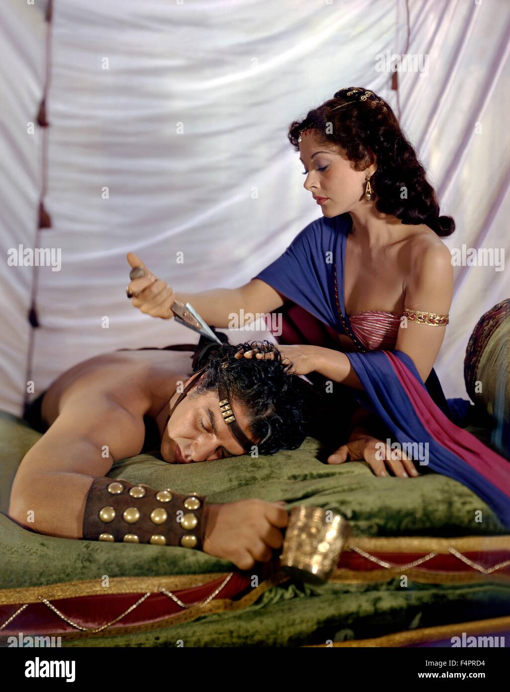 Hedy Lamarr und Victor Mature / Samson und Delilah / 1949 unter der Regie von DeMille Stockfoto