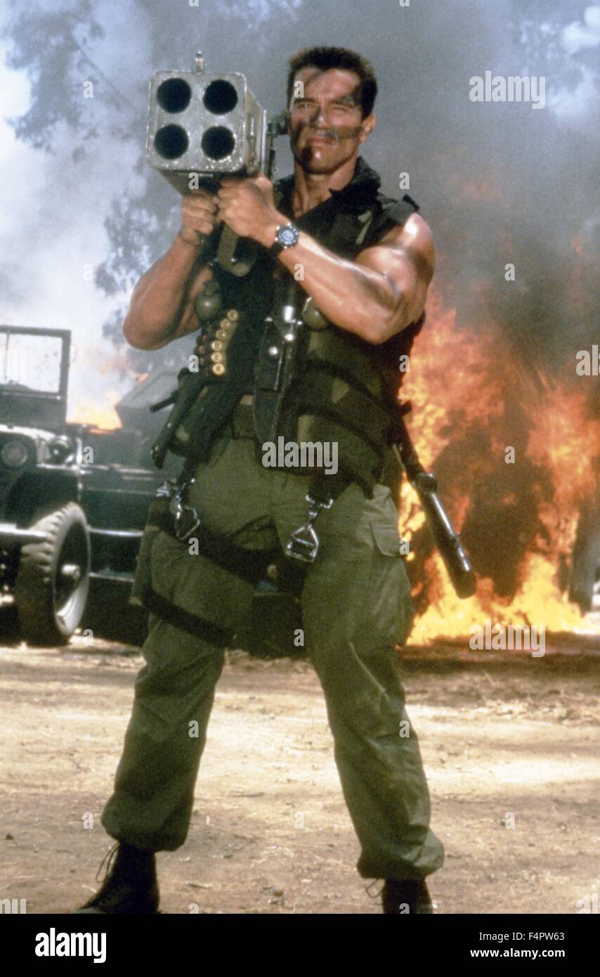 Arnold Schwarzenegger / Commando / 1985 unter der Regie von Mark [zwanzigsten Jahrhundert Fox Film Corpo] Stockfoto