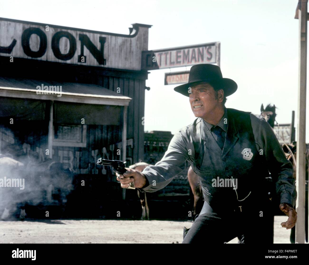 Burt Lancaster / Gesetzeshüter / 1971 unter der Regie von Michael Winner [United Artists] Stockfoto