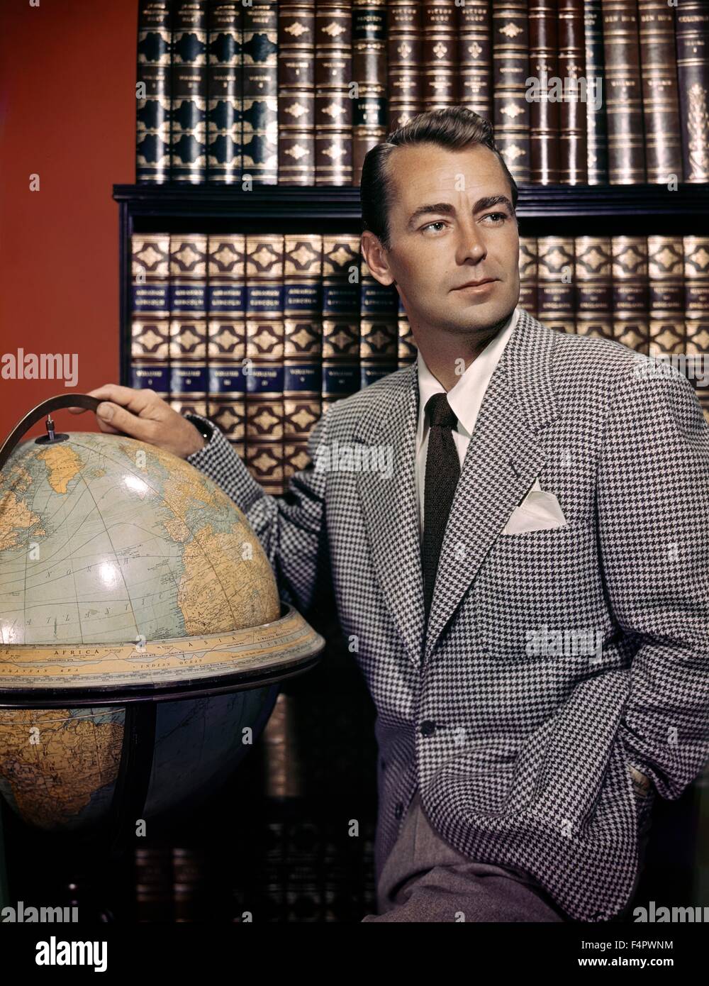Alan Ladd in den 50er Jahren Stockfoto