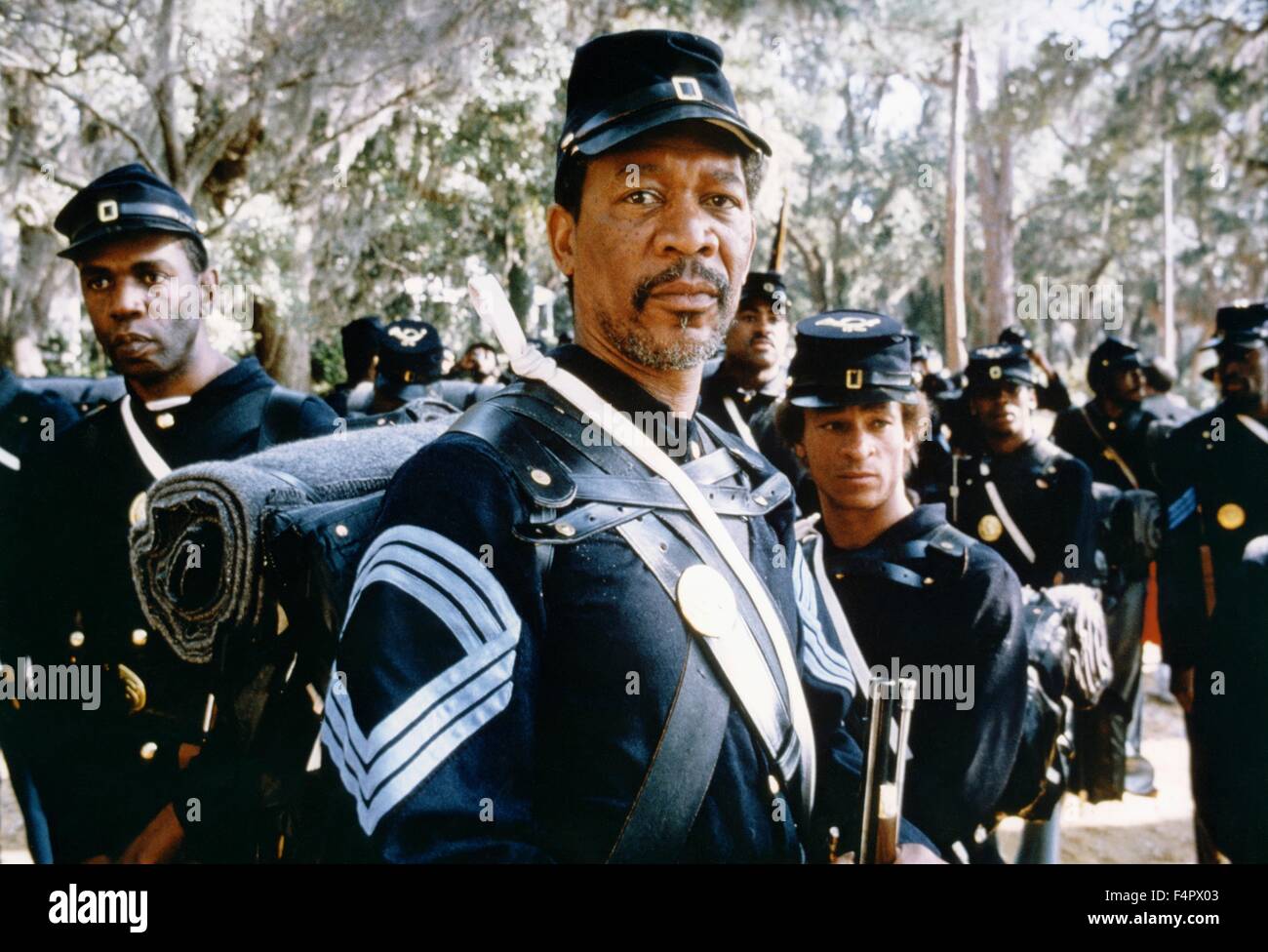 Morgan Freeman / Glory / 1989 unter der Regie von Edward Zwick [TriStar Pictures] Stockfoto