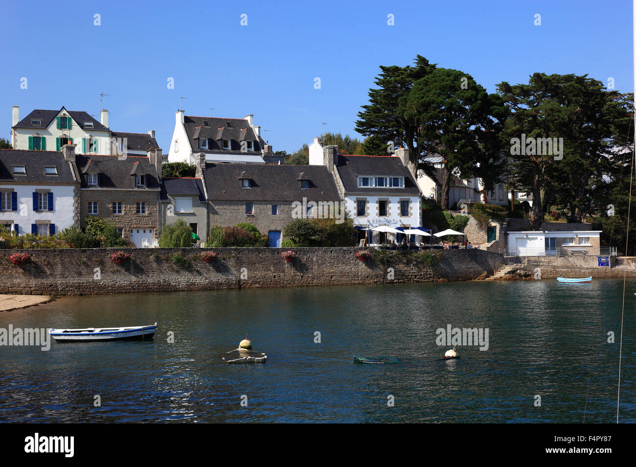 Frankreich, Bretagne, im Hafen von Saint Marie Stockfoto