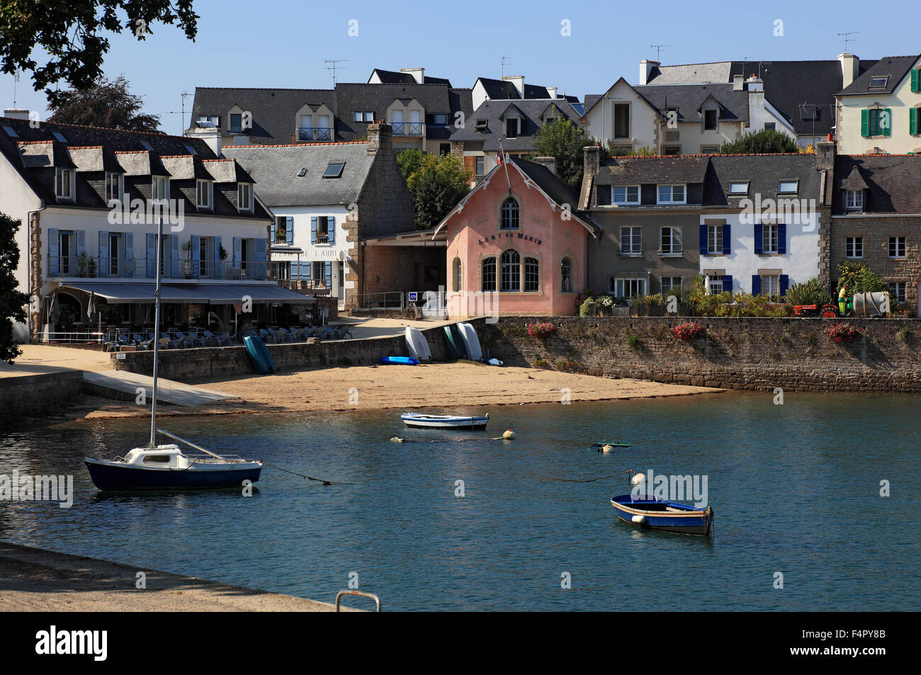 Frankreich, Bretagne, im Hafen von Saint Marie Stockfoto