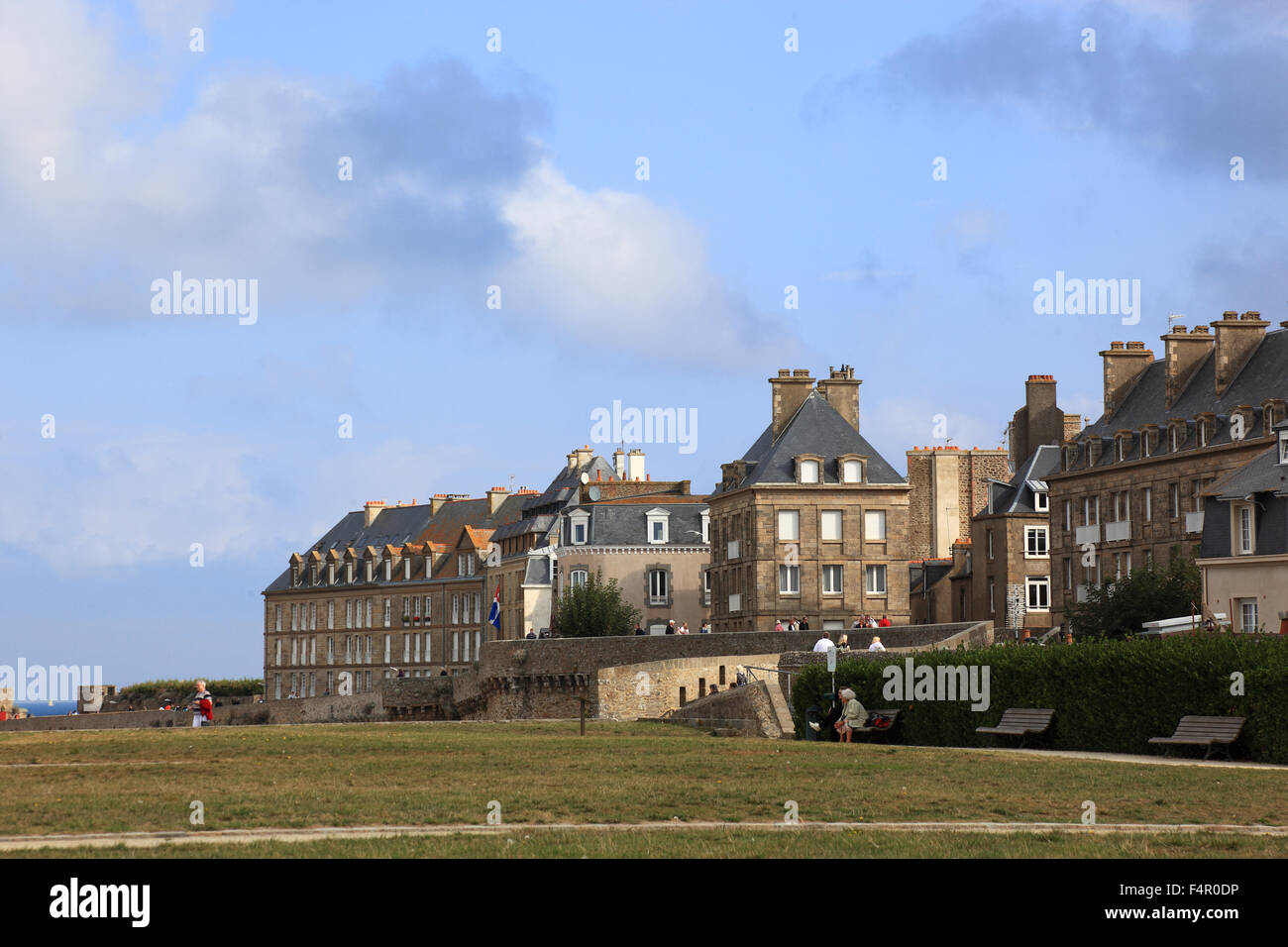 Frankreich, Bretagne, Saint Malo, befindet sich im historischen Zentrum, Villa in der Nähe Stockfoto