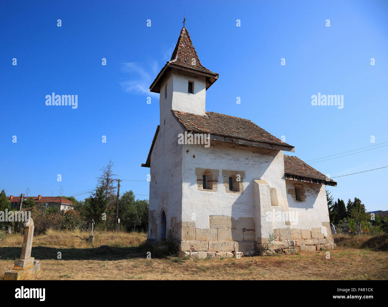 Streisangiorgiu, die orthodoxe Kirche, schwarze SF Gheorghe Stockfoto