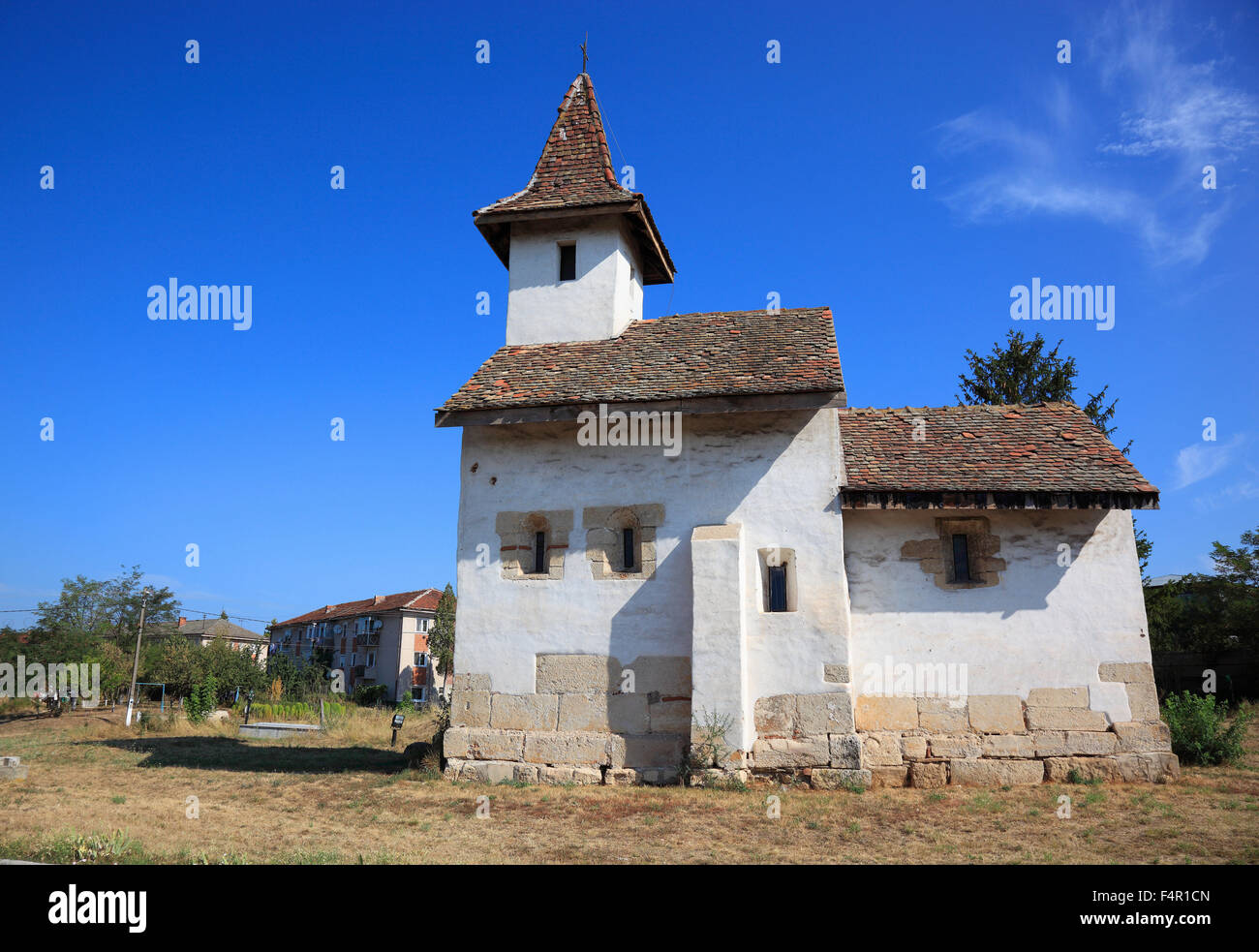 Streisangiorgiu, die orthodoxe Kirche, schwarze SF Gheorghe Stockfoto