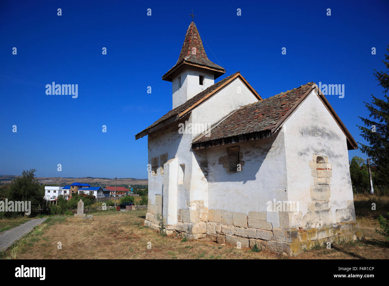 Streisangiorgiu, die orthodoxe Kirche, schwarze SF Gheorghe Stockfoto