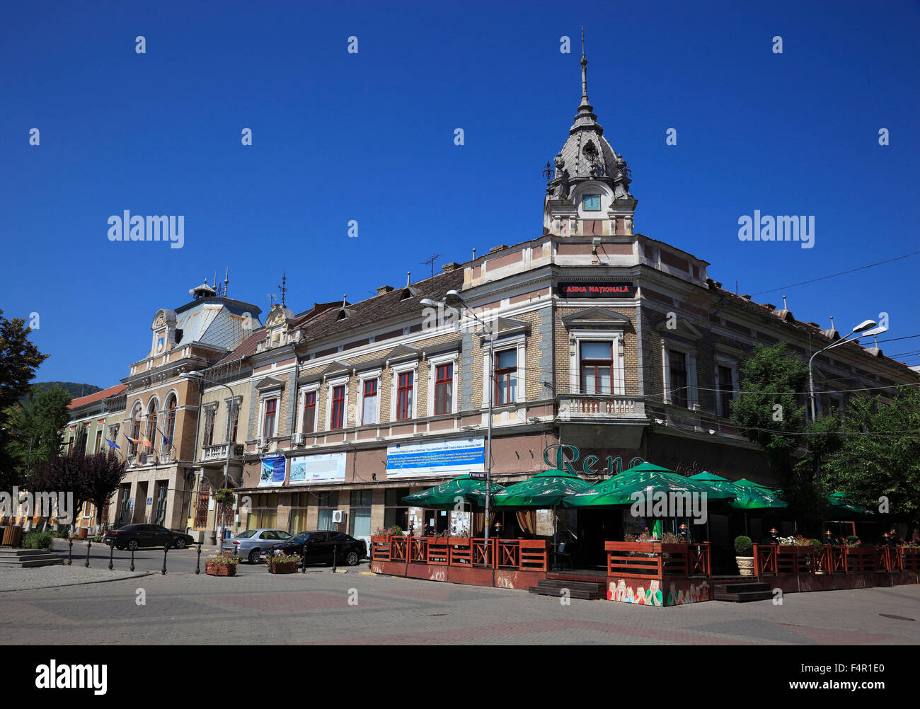 Deva, Casino neben dem Rathaus, Siebenbürgen, Rumänien Stockfoto