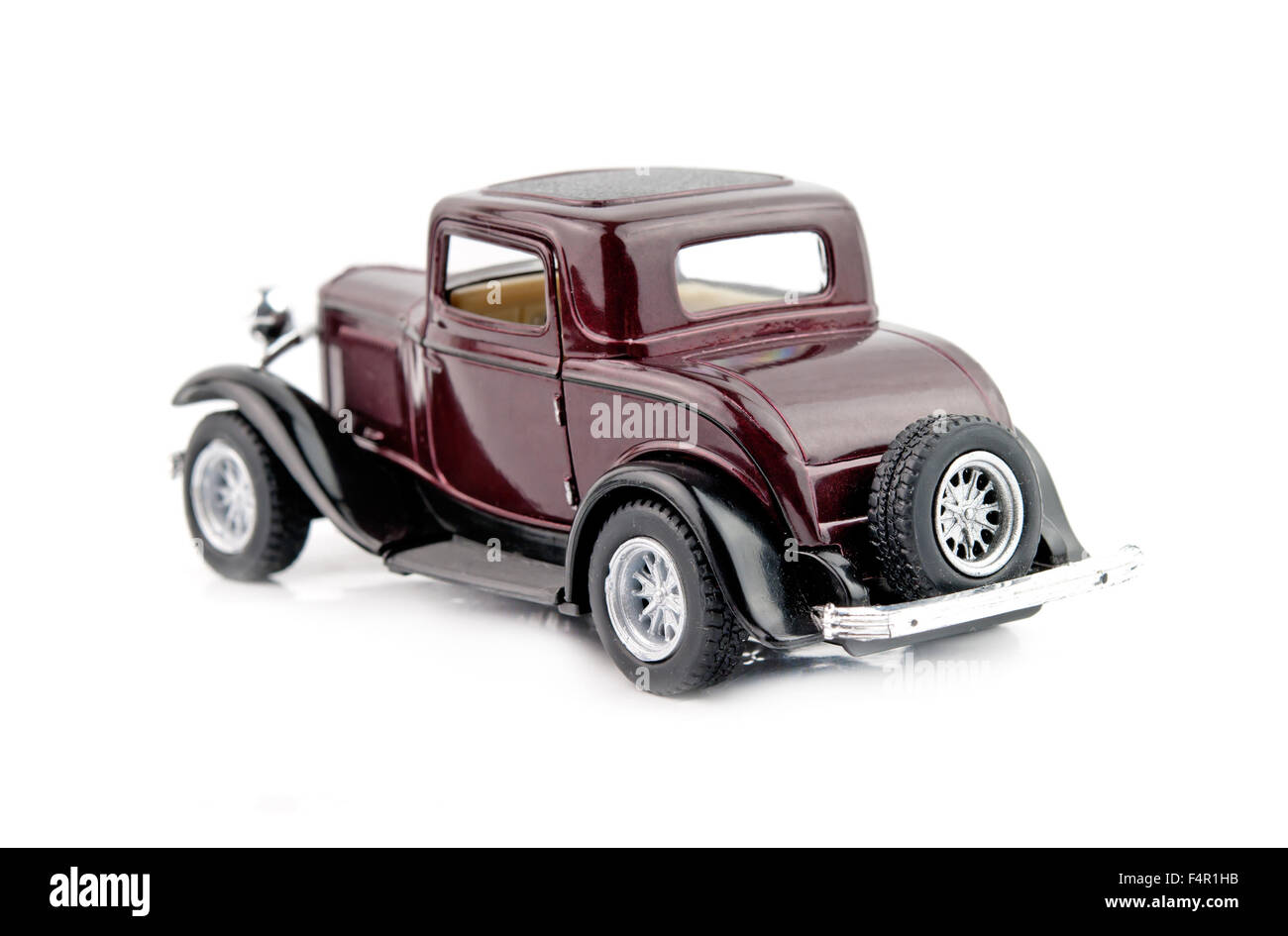 Modell Oldtimer, isoliert auf weißem Hintergrund Stockfoto