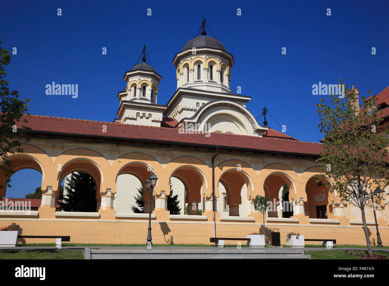 Krönung Kathedrale der rumänisch-orthodoxen Kirche, Alba Iulia, Balgrad, Siebenbürgen, Rumänien. Stockfoto
