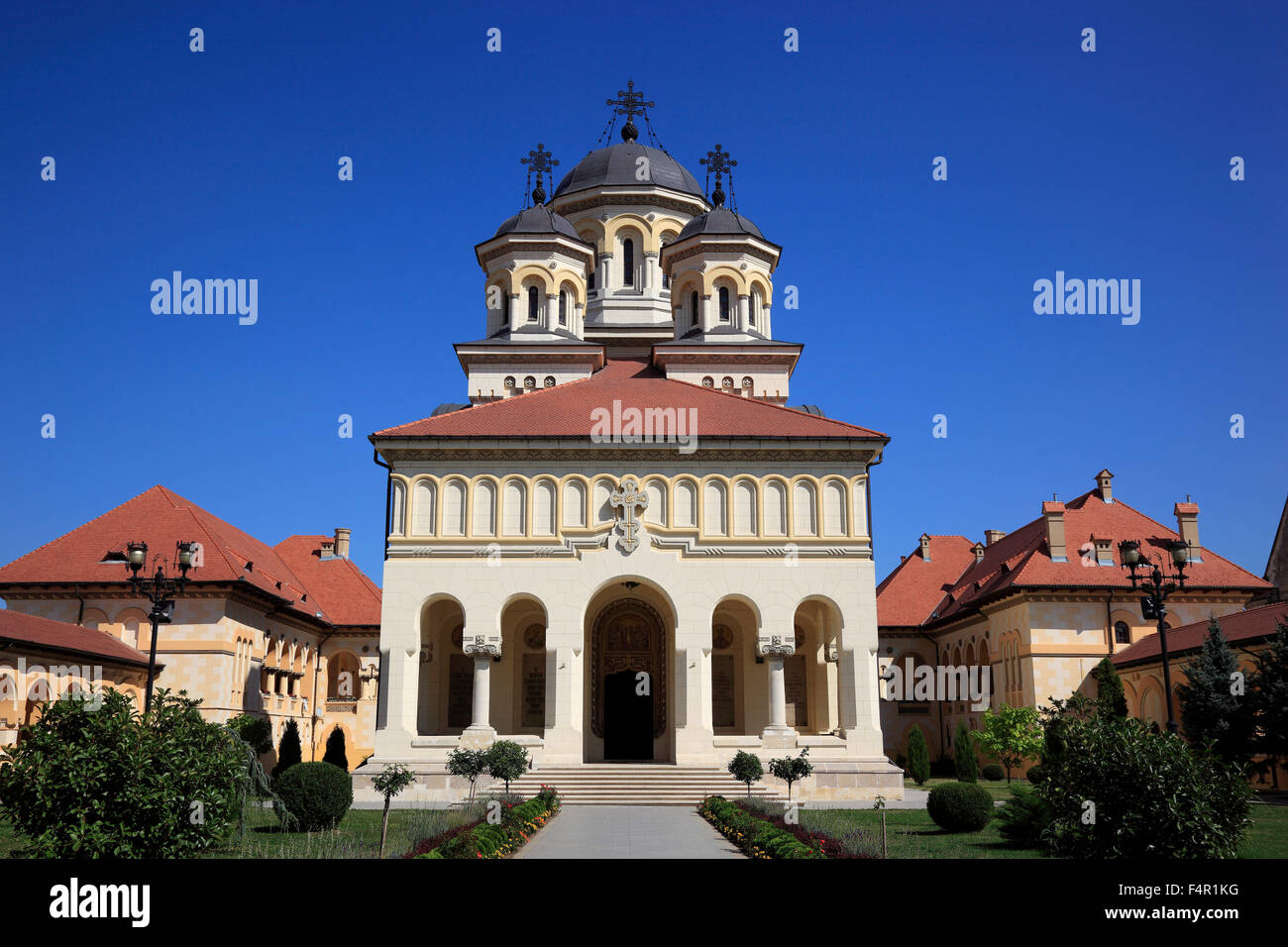 Krönung Kathedrale der rumänisch-orthodoxen Kirche, Alba Iulia, Balgrad, Siebenbürgen, Rumänien. Stockfoto
